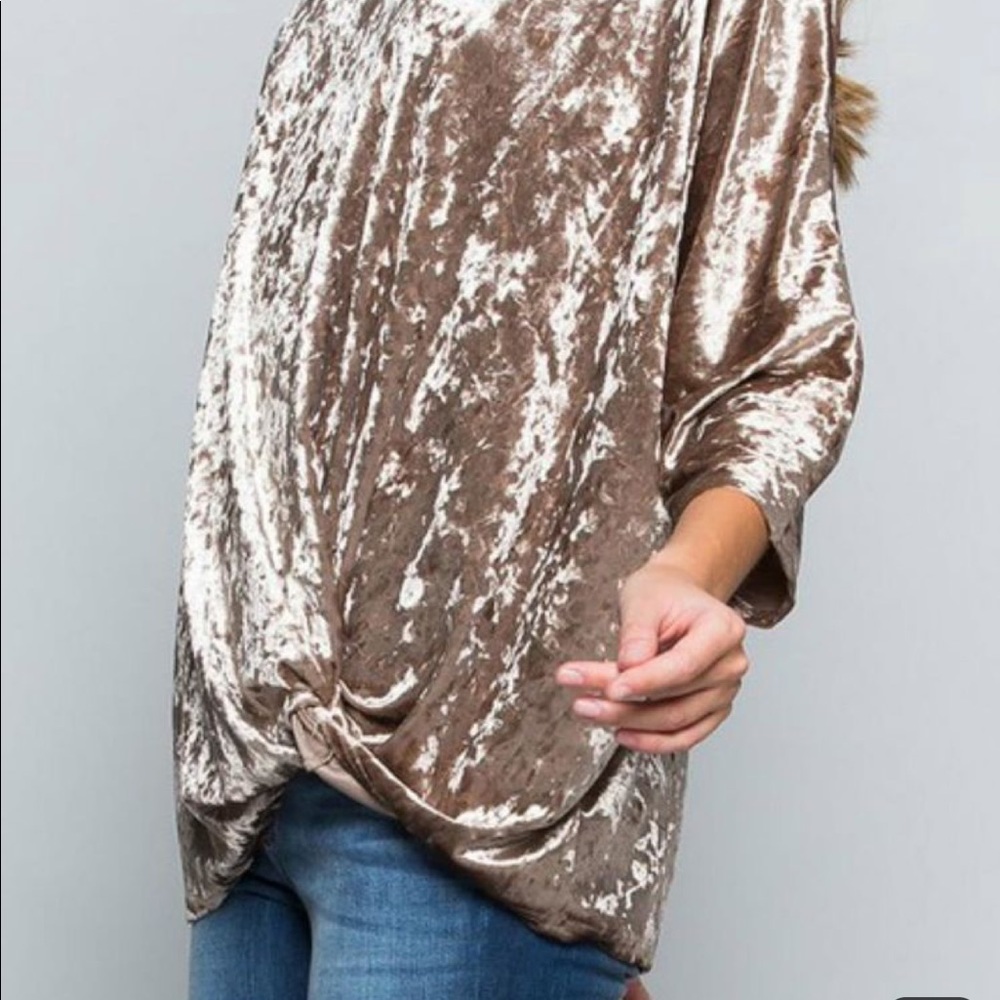 VELVET TOP - Picture 2 of 4